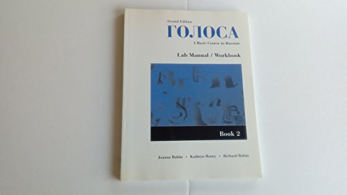 Imagen de archivo de Golosa: A Basic Course in Russian: Book 2 : Lab Manual/Workbook a la venta por St Vincent de Paul of Lane County