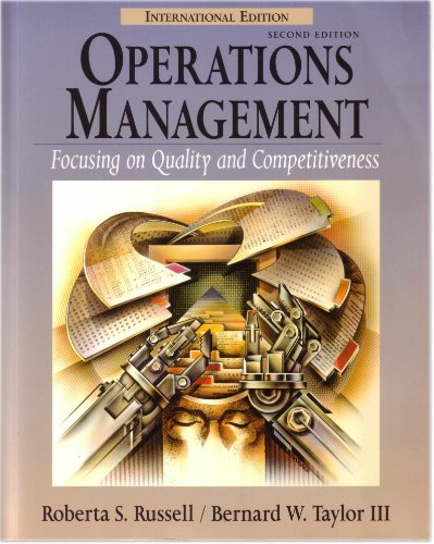 Beispielbild fr Operations Management : Focusing on Quality and Competitiveness zum Verkauf von Kloof Booksellers & Scientia Verlag