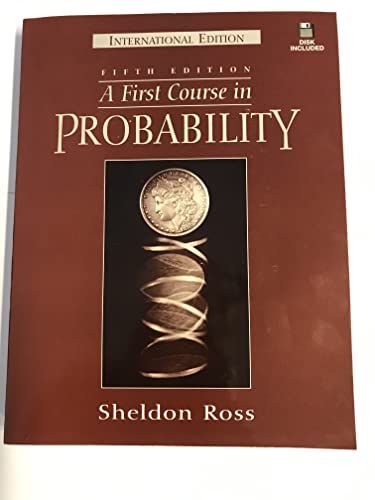 Stock image for A First Course in Probability (with disk) for sale by WorldofBooks
