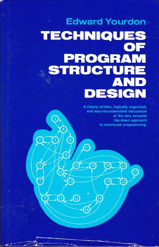 Beispielbild fr Techniques of Program Structure and Design zum Verkauf von Wonder Book