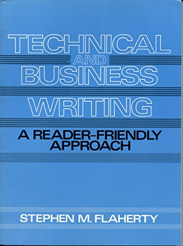 9780139019432: Technical and Business Writing: A Reader-Friendly Approach
