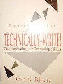 9780139044342: Technically-Write!: Communicating in a Technological Era