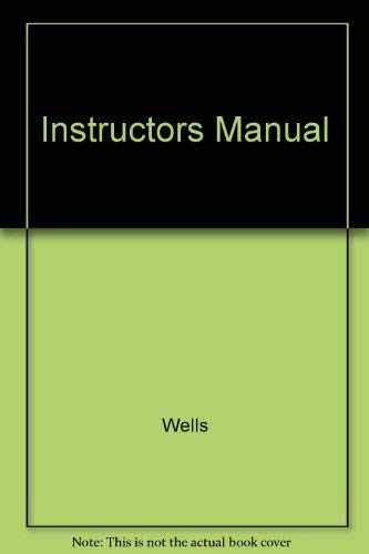Instructors Manual (9780139053818) by WELLS