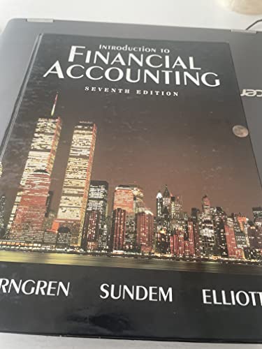 9780139059933: Introduction to Financial Accounting: United States Edition