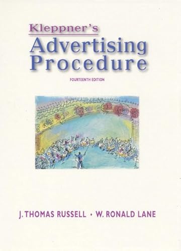 Imagen de archivo de Kleppner's Advertising Procedure (14th Edition) a la venta por The Book Cellar, LLC