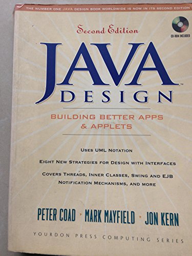 Imagen de archivo de Java Design : Building Better Apps and Applets a la venta por Better World Books