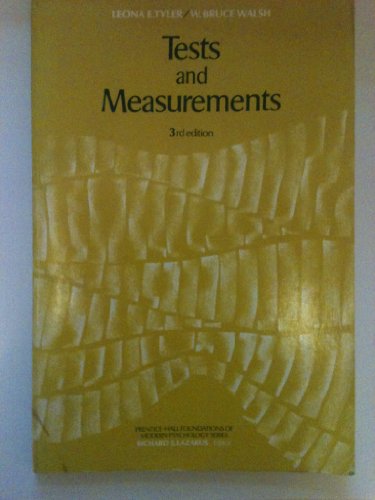 Stock image for Tests and Measurements 3rd for sale by a2zbooks