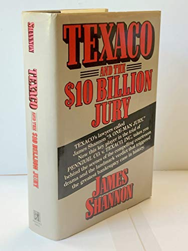 Beispielbild fr Texaco and the Ten Billion Dollar Jury zum Verkauf von Better World Books