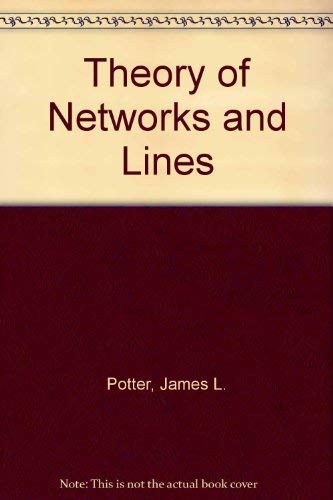 Stock image for Theory Of Networks And Lines for sale by Better World Books