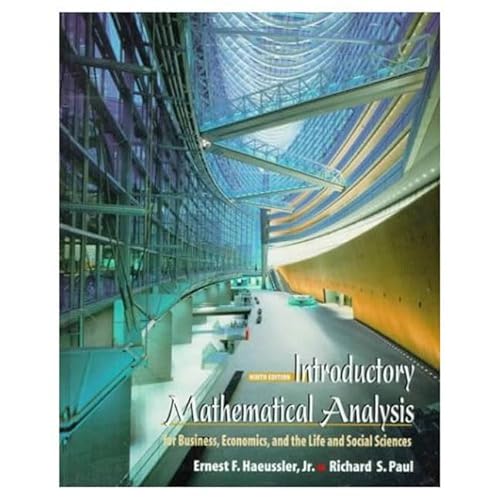 Stock image for Introductory Mathematical Analysis for Business, Economics, and the Life and Social Sciences for sale by ThriftBooks-Atlanta