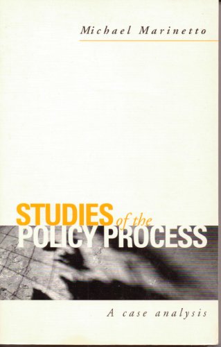 Studies of the Policy Process: A Case Analysis (9780139162558) by Marinetto, Michael