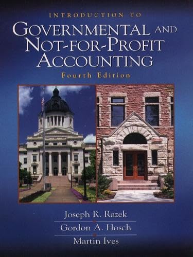 9780139178733: Introduction to Governmental and Not-For-Profit Accounting