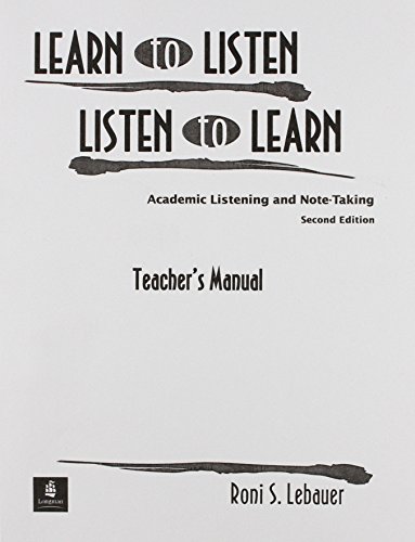 Stock image for Learn to Listen, Listen to Learn Set : Academic Listening and Note-Taking for sale by Better World Books: West