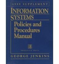 Stock image for Information Systems Policies and Procedures Manual: 1999 Supplement for sale by HPB-Red