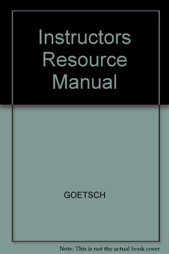 9780139240935: Instructors Resource Manual