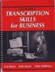 9780139280290: Transcription Skills for Business