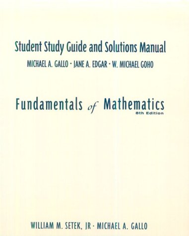 9780139315374: Fundamentals of Mathematics