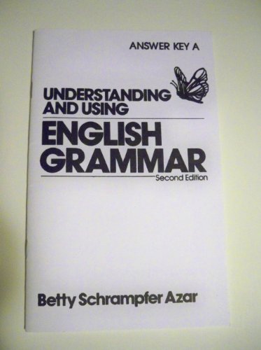 9780139328985: Answer Key A (Understanding and Using English Grammar)