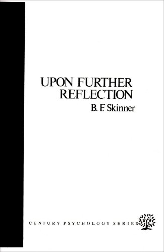 9780139389863: Upon Further Reflection (Century psychology series)