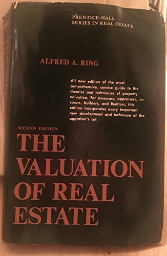 Imagen de archivo de The valuation of real estate (Prentice-Hall series in real estate) a la venta por BombBooks