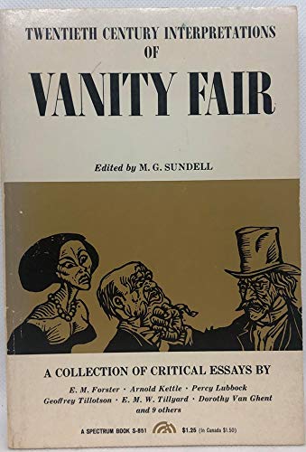 9780139403873: Vanity Fair: A Collection of Critical Essays (20th Century Interpretations S.)