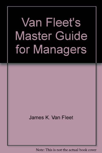 9780139404528: Van Fleet's master guide for managers