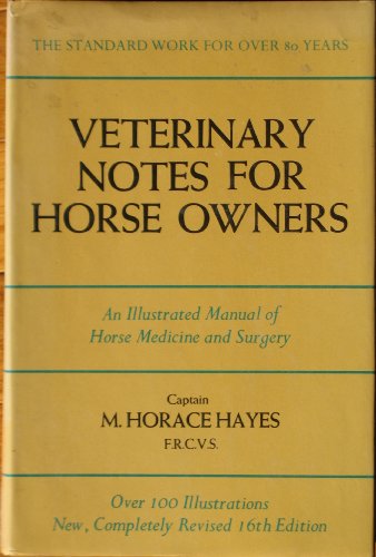 Beispielbild fr Veterinary Notes for Horse Owners: An Illustrated Manual of Horse Medicine and Surgery zum Verkauf von SecondSale