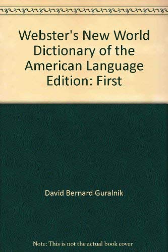 Stock image for Webster's New World dictionary of the American language for sale by Wonder Book