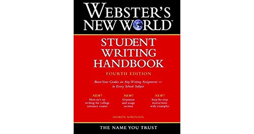 Imagen de archivo de Webster's new world student writing handbook a la venta por Wonder Book