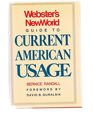 Imagen de archivo de Webster's New World Guide to Current American Usage a la venta por ThriftBooks-Atlanta