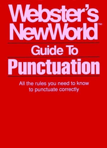 Beispielbild fr Webster's New World Guide to Punctuation zum Verkauf von SecondSale