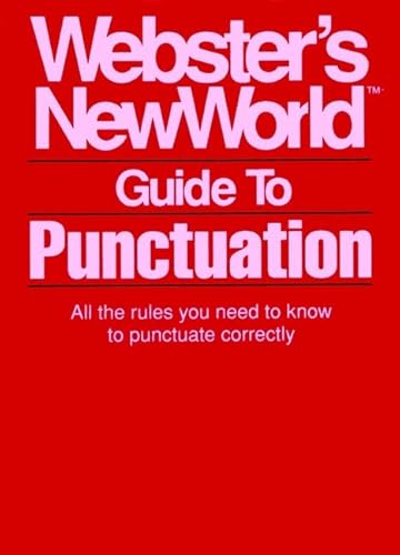 9780139478963: Webster's New World Guide to Punctuation