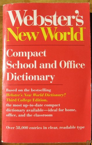 9780139498015: Webster's New World Compact School and Office Dictionary