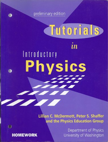 Imagen de archivo de Tutorials in Introductory Physics a la venta por arcfoundationthriftstore