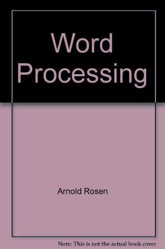 9780139635045: Word Processing