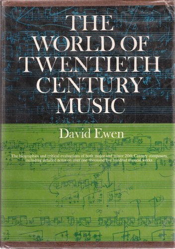 Imagen de archivo de World of Twentieth Century Music a la venta por Better World Books