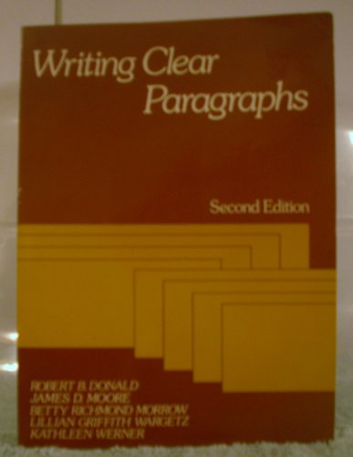 9780139700040: Title: Writing clear paragraphs