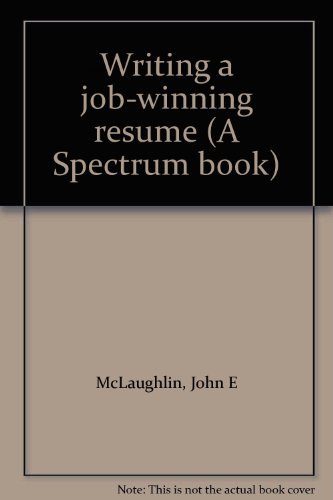 Imagen de archivo de Writing a Job-Winning Resume a la venta por Better World Books