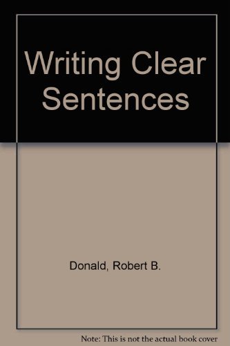 9780139704017: Writing Clear Sentences