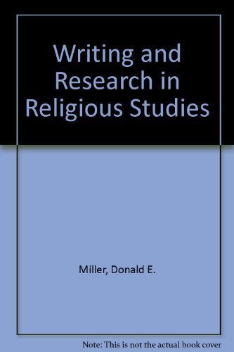 Imagen de archivo de Writing and Research in Religious Studies a la venta por Wonder Book