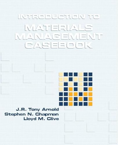 9780139732232: Introduction to Materials Management Casebook