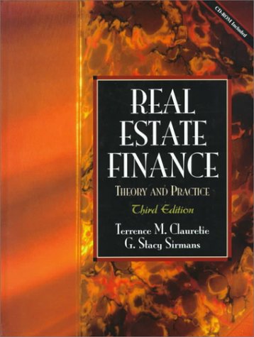 Imagen de archivo de Real Estate Finance : Theory and Practice a la venta por Better World Books