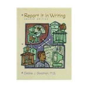 9780139763335: Report It in Writing