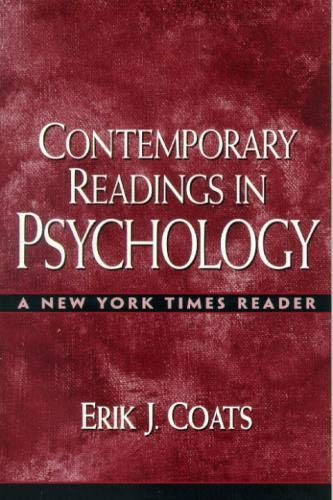 Beispielbild fr Contemporary Readings in Psychology: A New York Times Reader zum Verkauf von Wonder Book