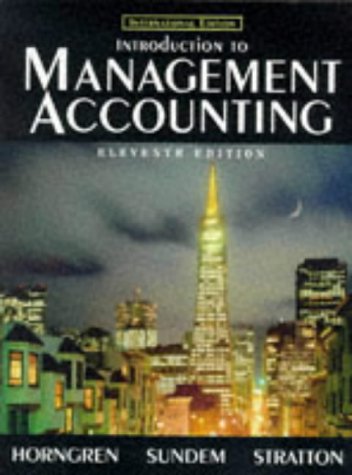 Beispielbild fr Introduction to Management Accounting, Chapters 1-19 zum Verkauf von Ammareal