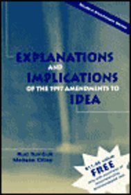 Stock image for Explanations and Implications of the 1997 Amendments to IDEA (Guide) for sale by Bookmans