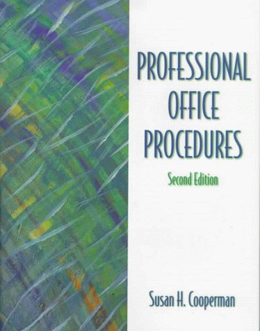 Imagen de archivo de Professional Office Procedures a la venta por Better World Books