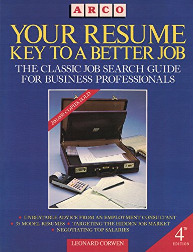 9780139802102: Your Resume Corwen: Key to a Better Job