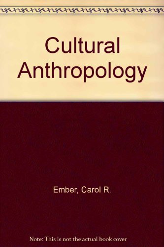Stock image for Cultural Anthropology for sale by Mispah books