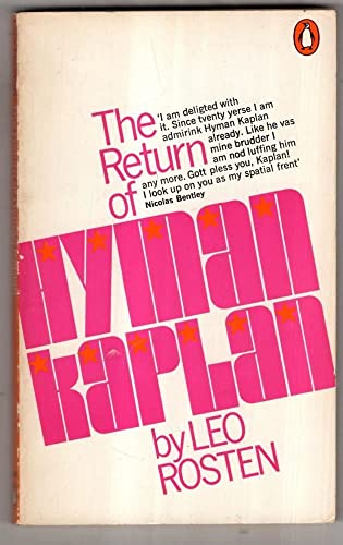 9780140029031: The Return of Hyman Kaplan